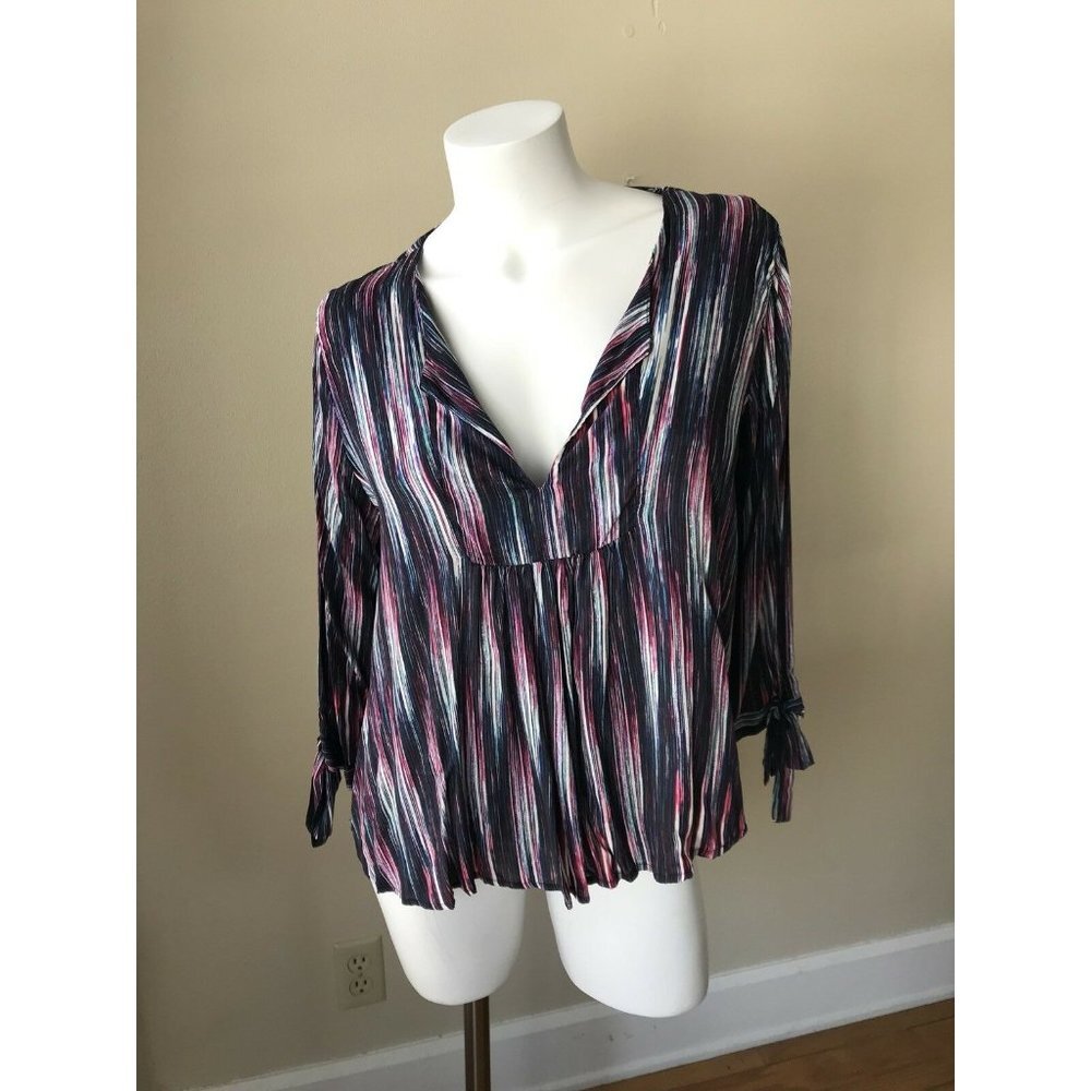 Anthropologie Sam & Lavi Paint Stroke Blouse Top,